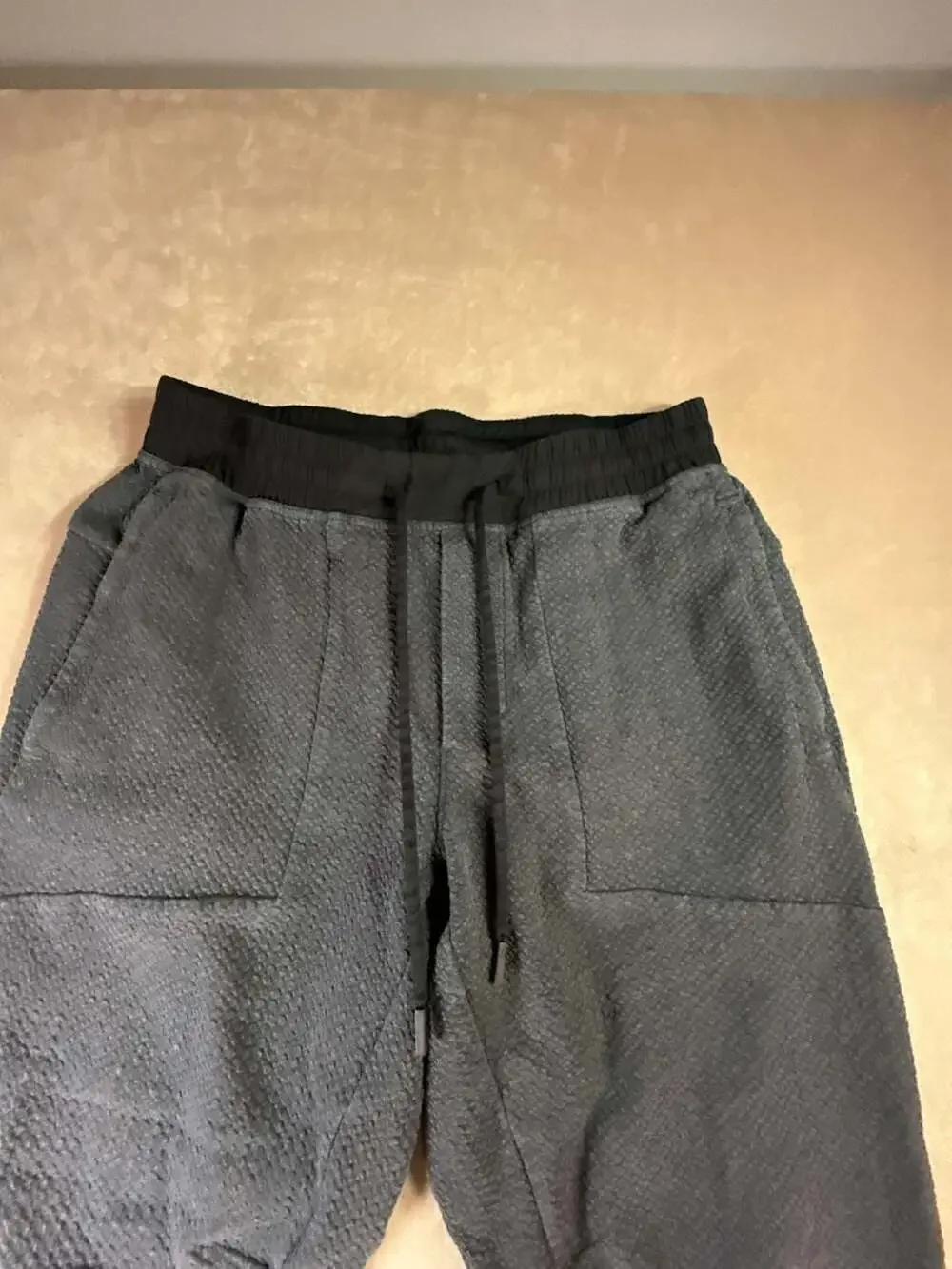 Lululemon Men's At Ease Textured Cotton-Blend Jogger Pants large